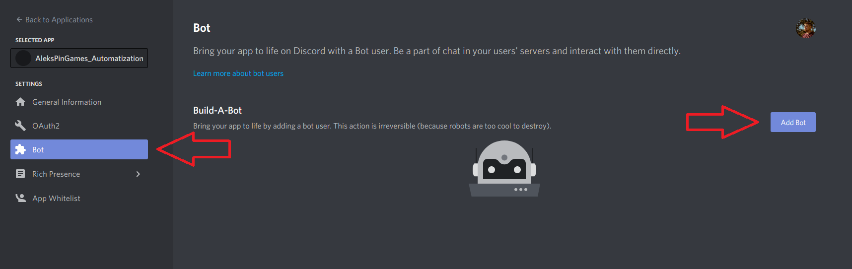 Discord-бот на Python для автоматизации работы с Unity Cloud Build в GameDev команде_42