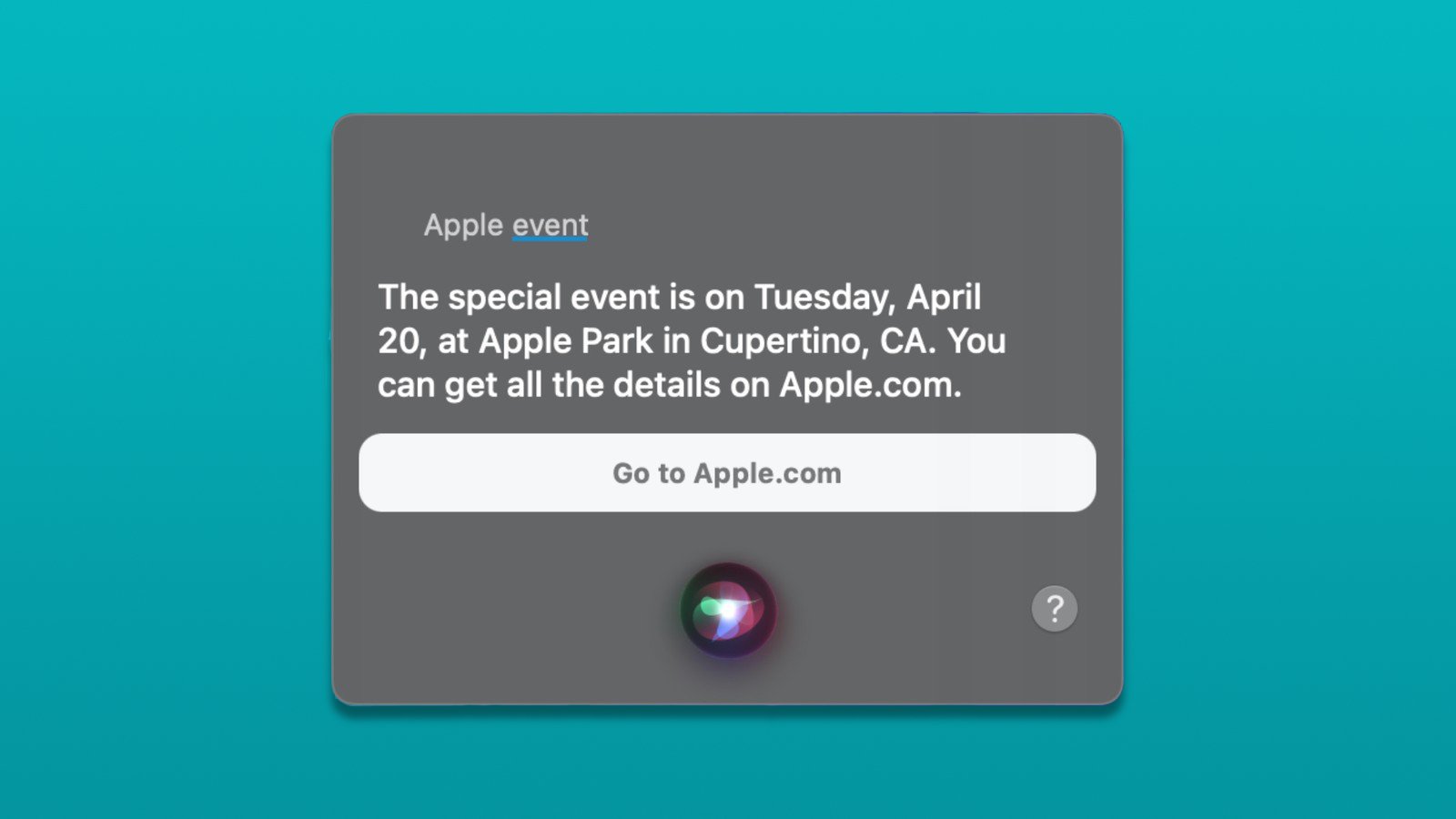 Siri раскрыла дату проведения следующей презентации Apple_1