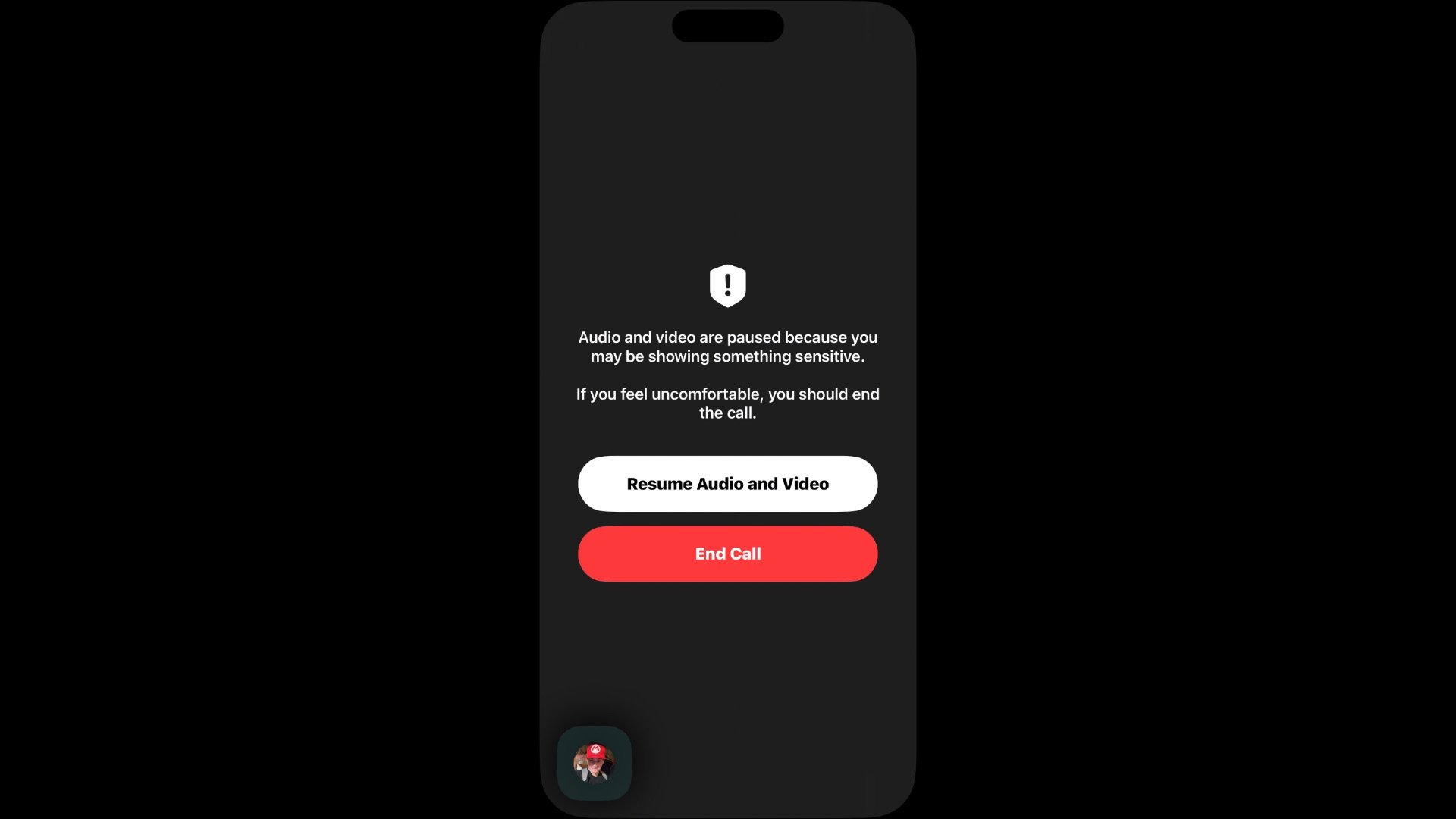 iOS 26 научилась ставить видеозвонок на паузу, если заметит, что вы начали раздеваться_3