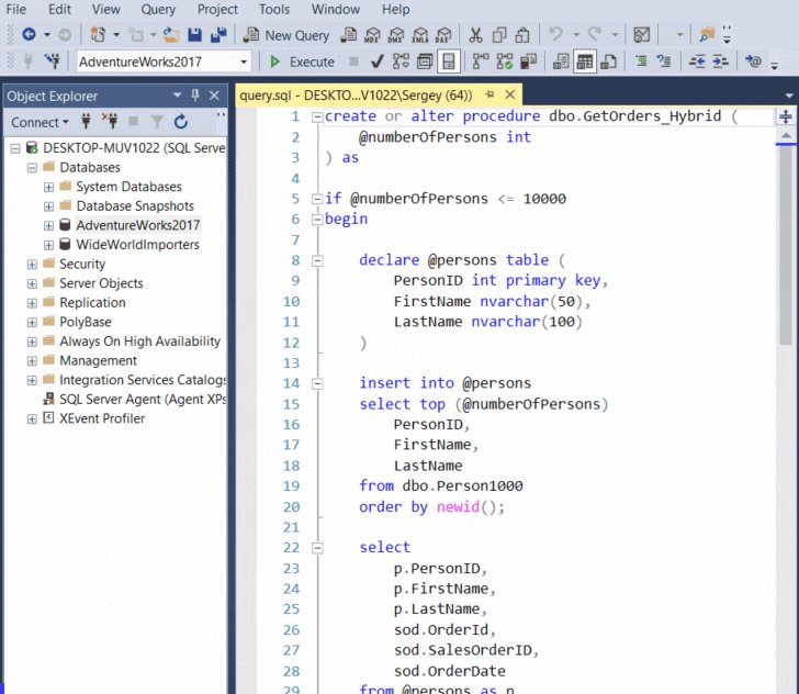 Интересные горячие клавиши SQL Management Studio и его хитрости_53