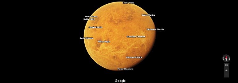 Обложка: В «Google Карты» добавили 16 небесных тел Солнечной системы