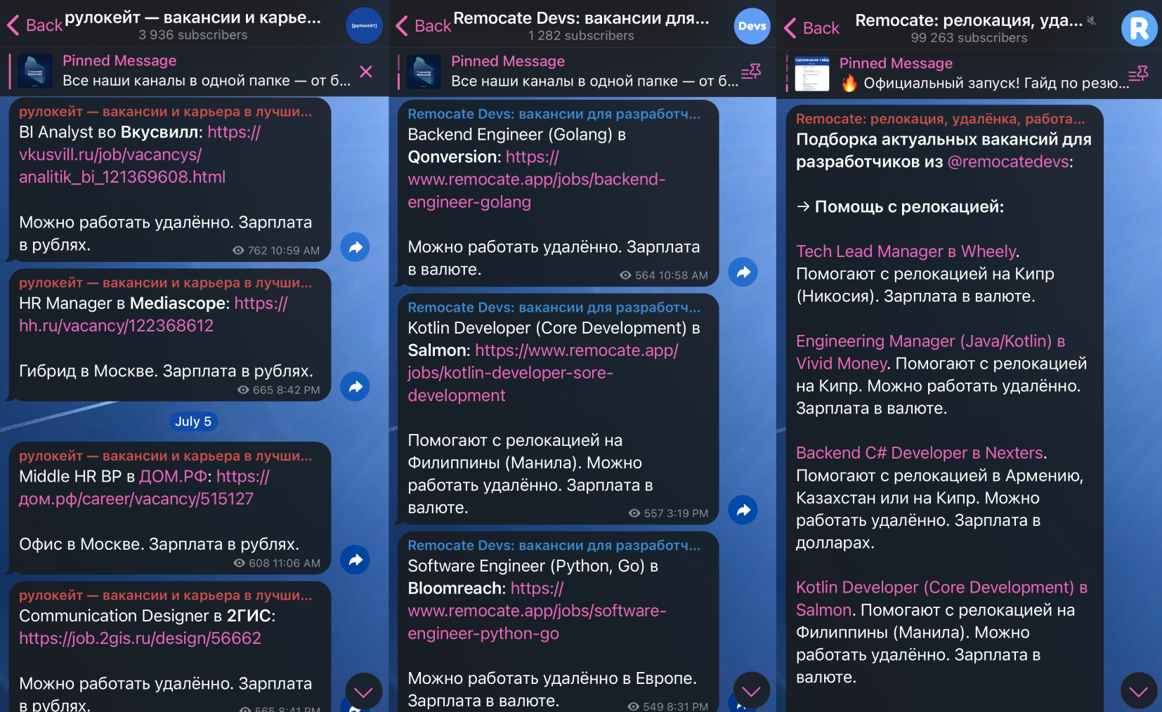 Топ-10 Telegram-каналов для поиска работы в IT_13