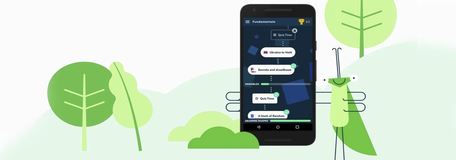 Обложка: Area 120 от Google представил Grasshopper, приложение для обучения основам JavaScript