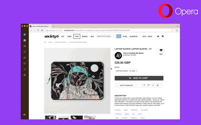 Редактируемые скриншоты и VK Messenger в боковой панели: выпущен браузер Opera 49_21