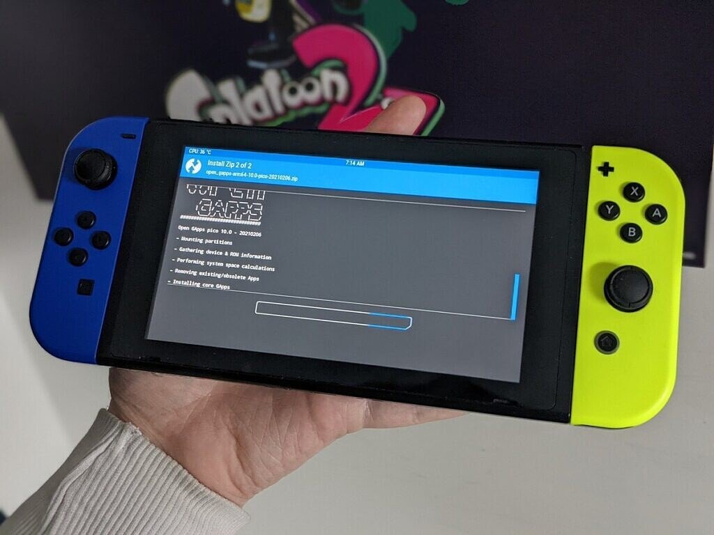 Android 10 портировали на Nintendo Switch_7