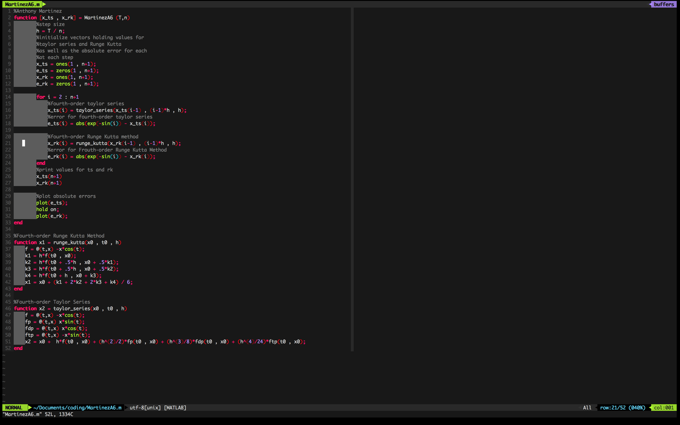 Пример конфигурации для Vim_9