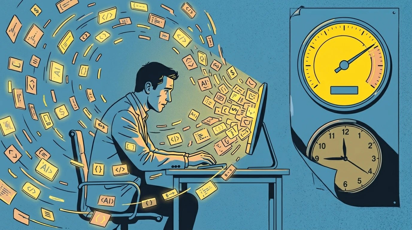 Обложка: Tokenmaxxing: ИИ-ассистенты дают 2× PR при 10× затратах токенов, code churn +861%