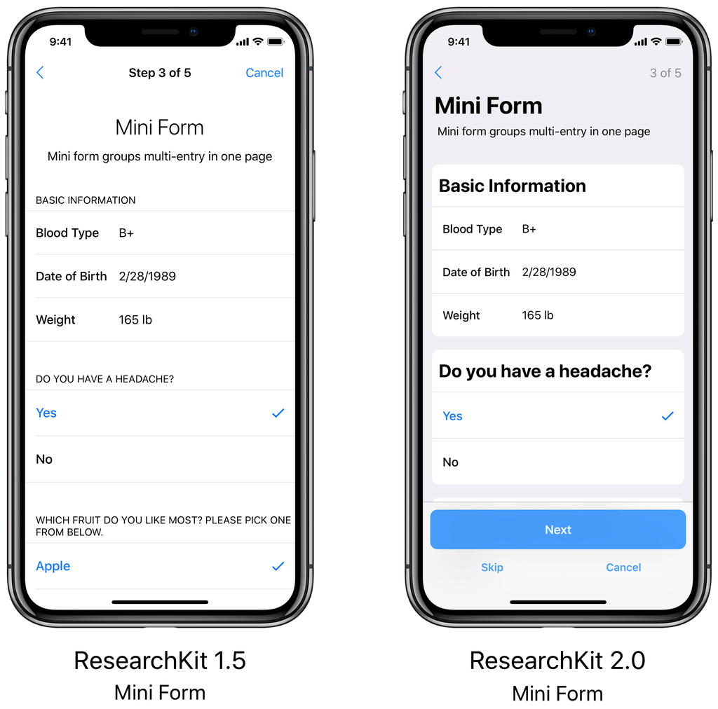 Apple обновила фреймворк ResearchKit до версии 2.0_3