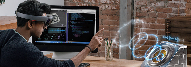 Обложка: Как разрабатывать приложения смешанной реальности для Microsoft HoloLens: сборка и тестирование