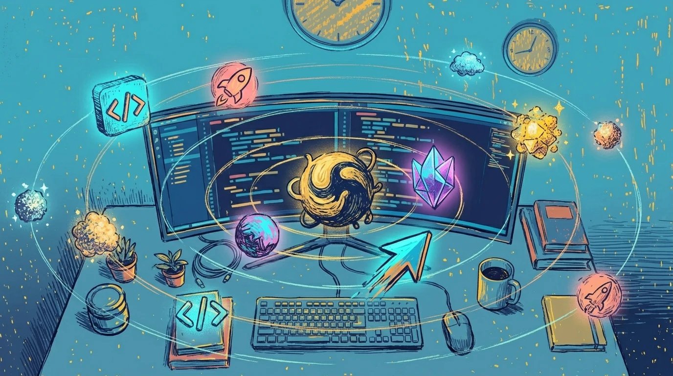 Обложка: Какие ИИ-инструменты для кодинга реально используют на работе — исследование JetBrains на 10 000 разработчиков