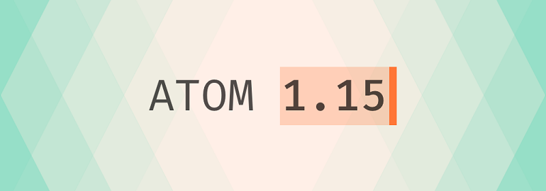 Обложка: Текстовый редактор Atom получил обновление 1.15