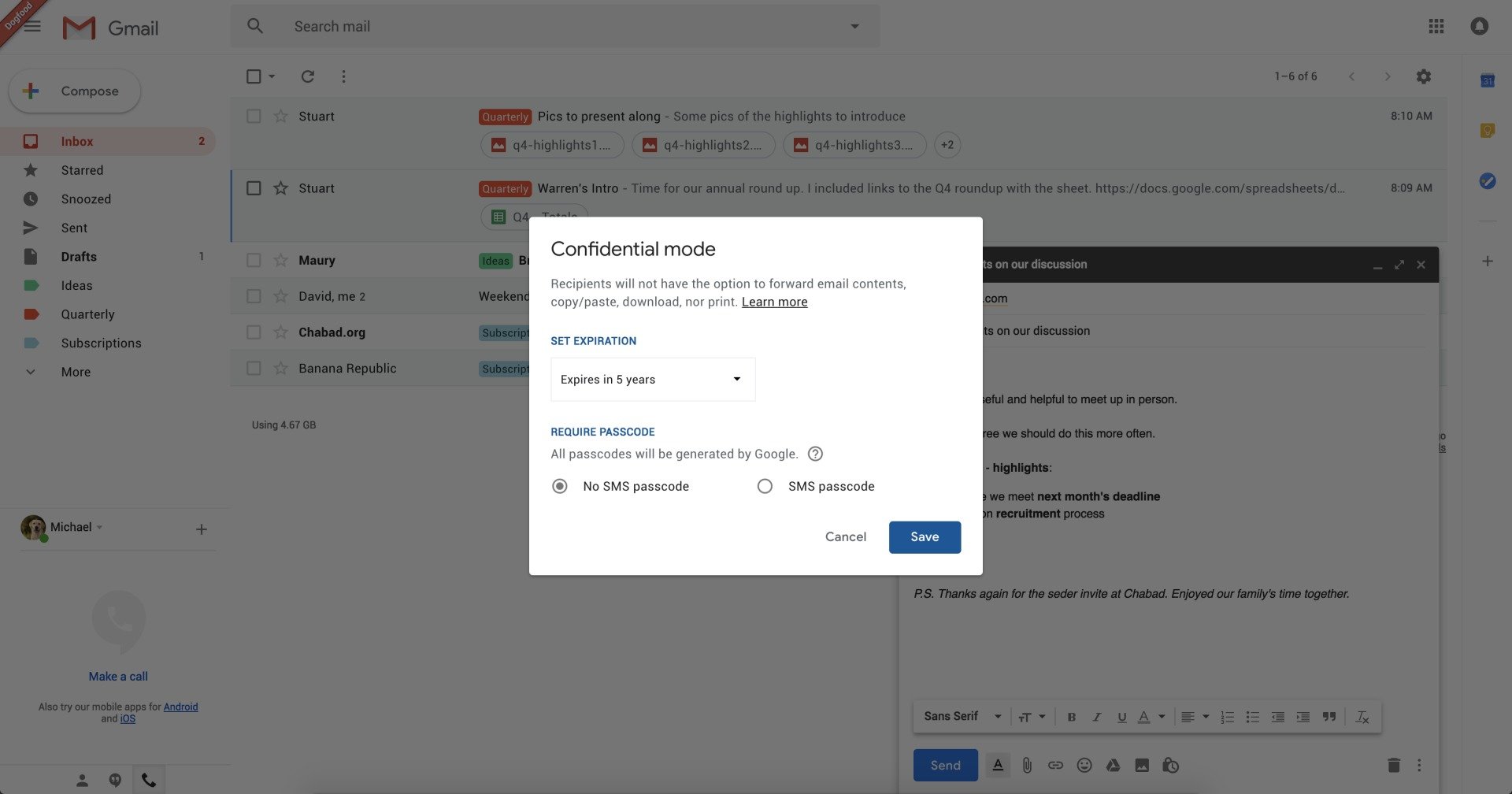 СМИ: Google планирует ввести самоуничтожающиеся письма в Gmail_1