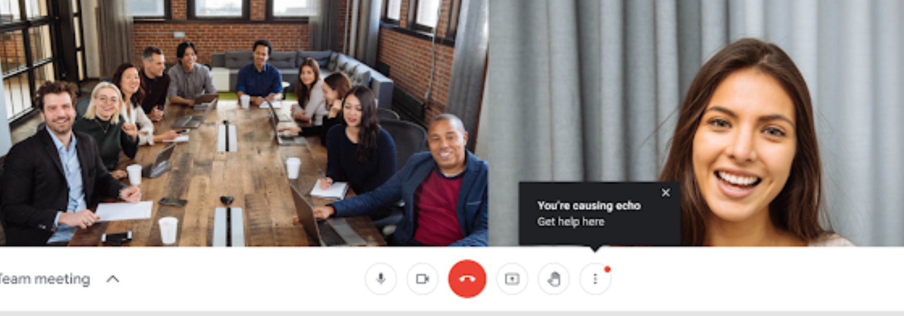 Обложка: Google Meet теперь предупреждает пользователя, если из-за него в звонке возникает эхо
