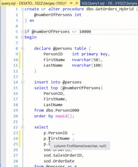 Интересные горячие клавиши SQL Management Studio и его хитрости_47