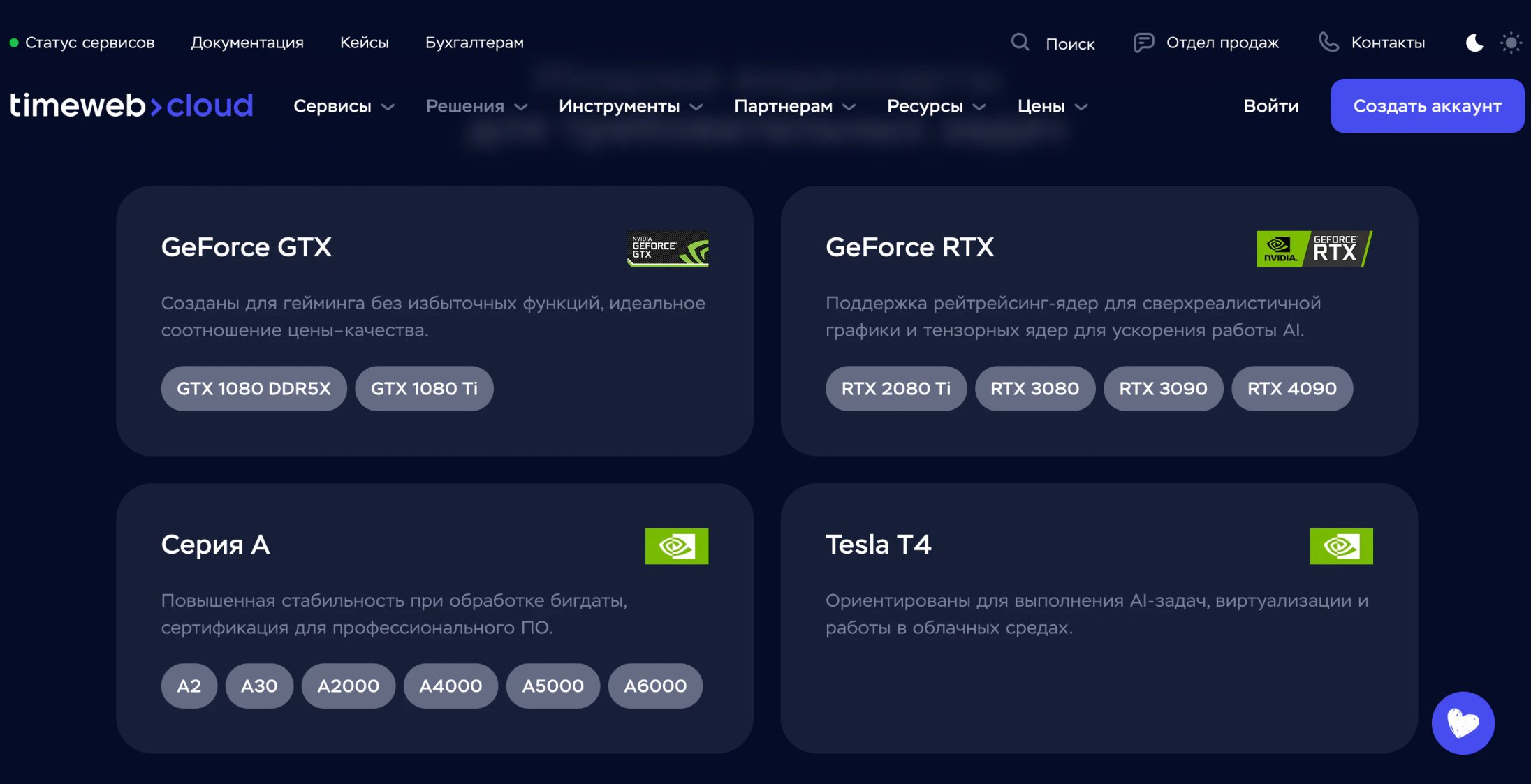 Подборка облачных GPU для ML 2026_121