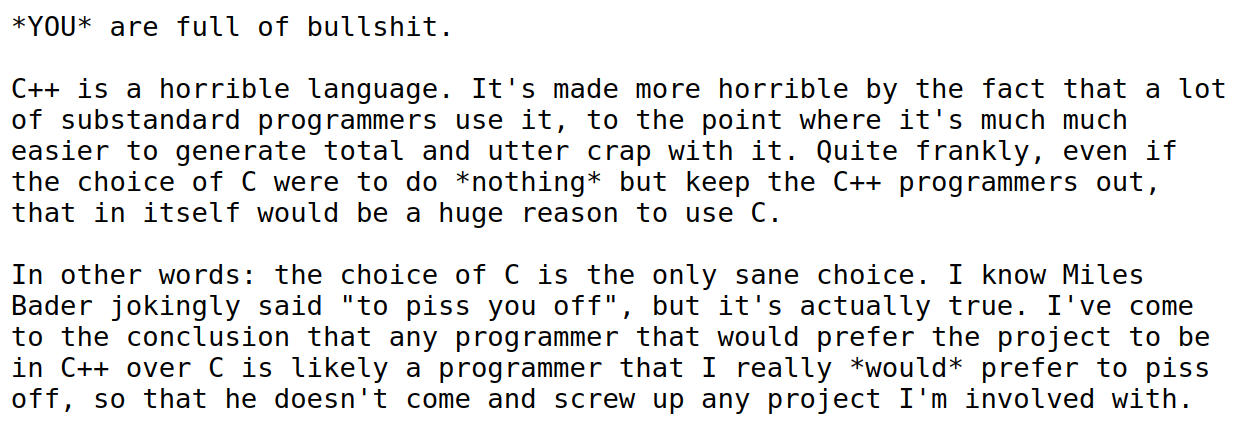 Почему Линус Торвальдс ненавидит C++_2