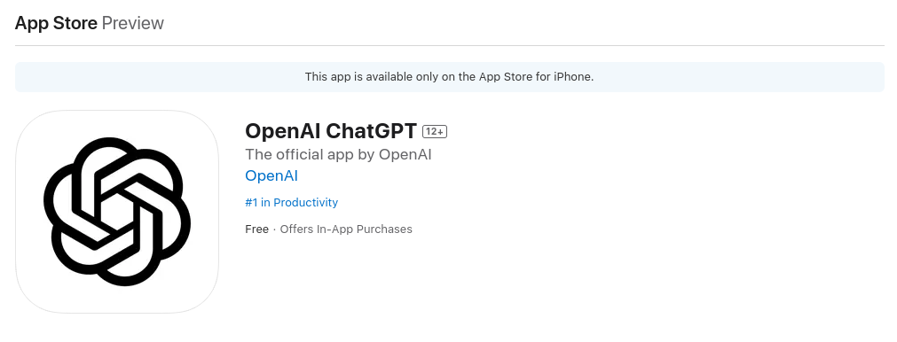 Вышло приложение ChatGPT для iOS_2