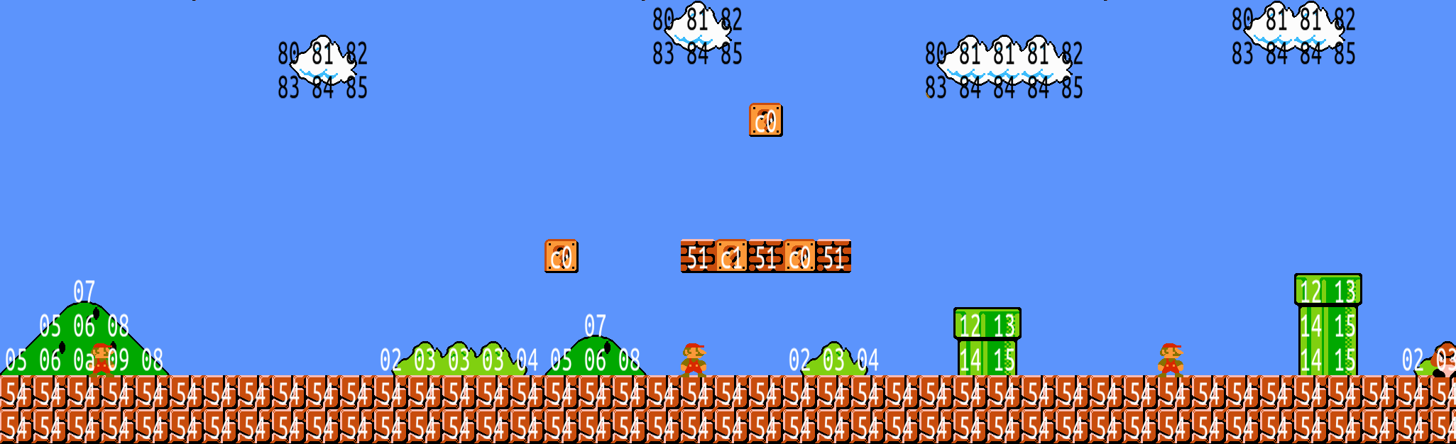 Используем Python для извлечения фона из Super Mario Bros_52