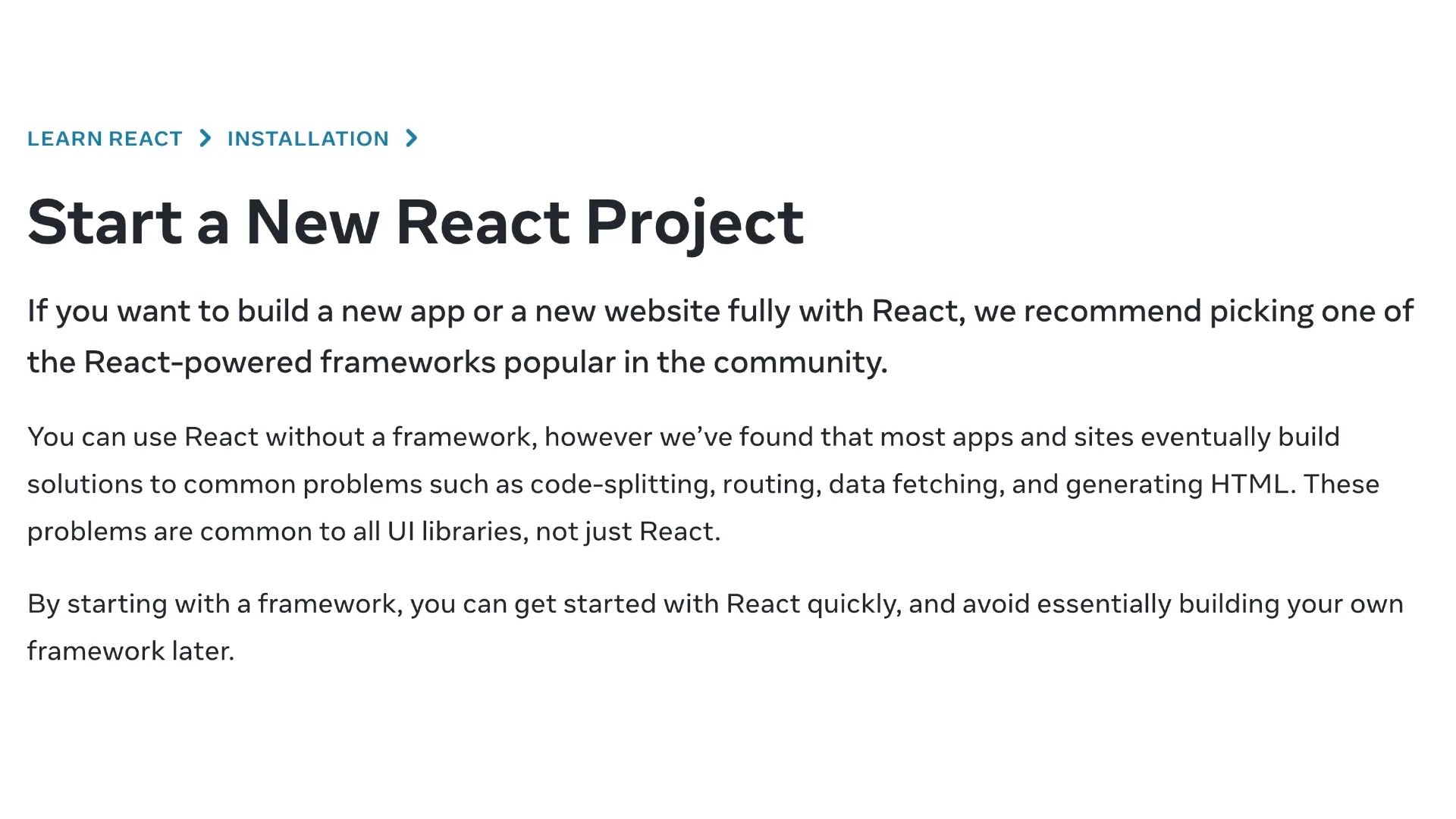 🔥 React обновил руководство по установке: теперь рекомендуются сторонние фреймворки_5