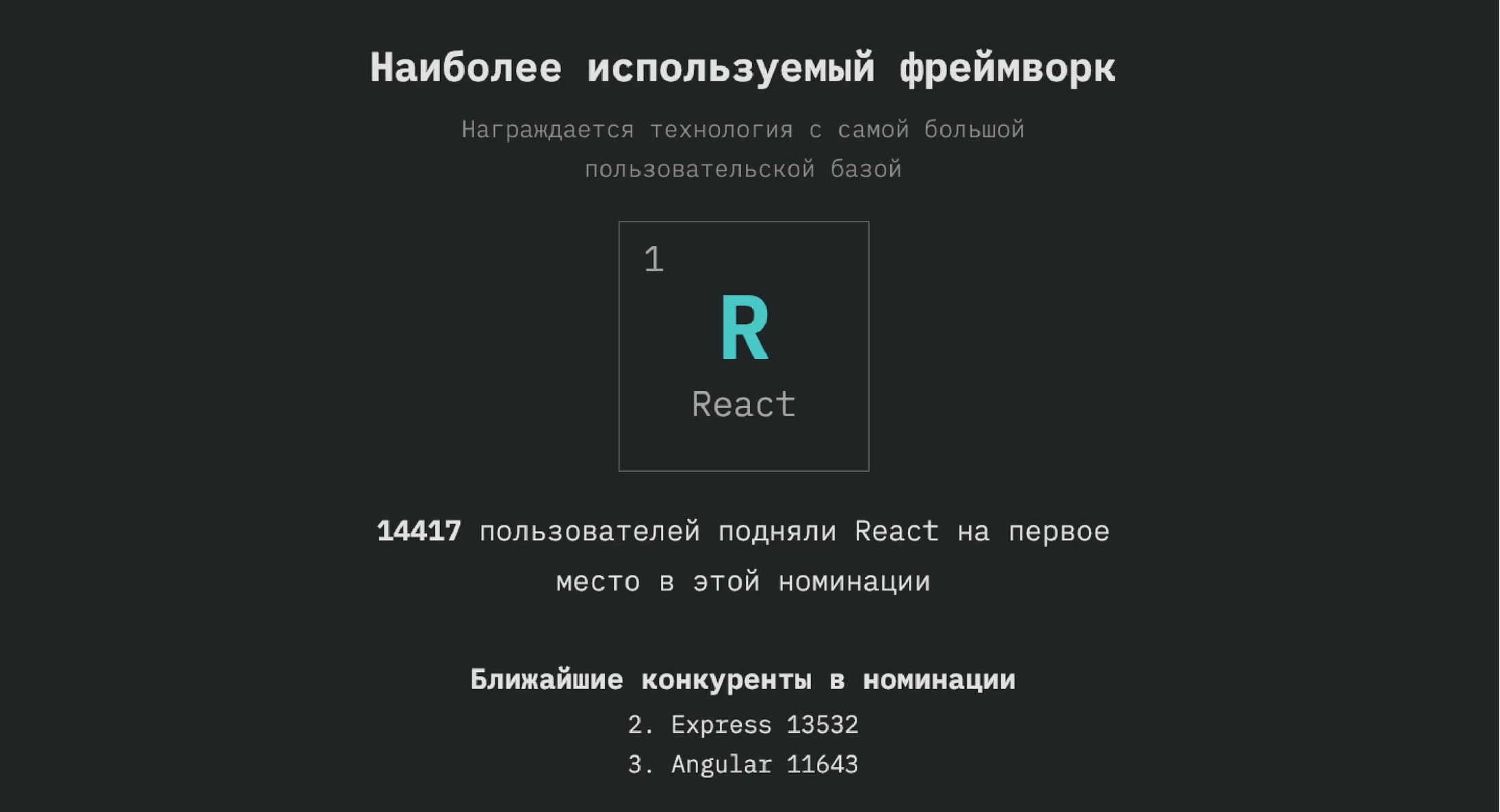 StateOfJS: обзор масштабного опроса JavaScript-разработчиков по итогам 2018 года_130
