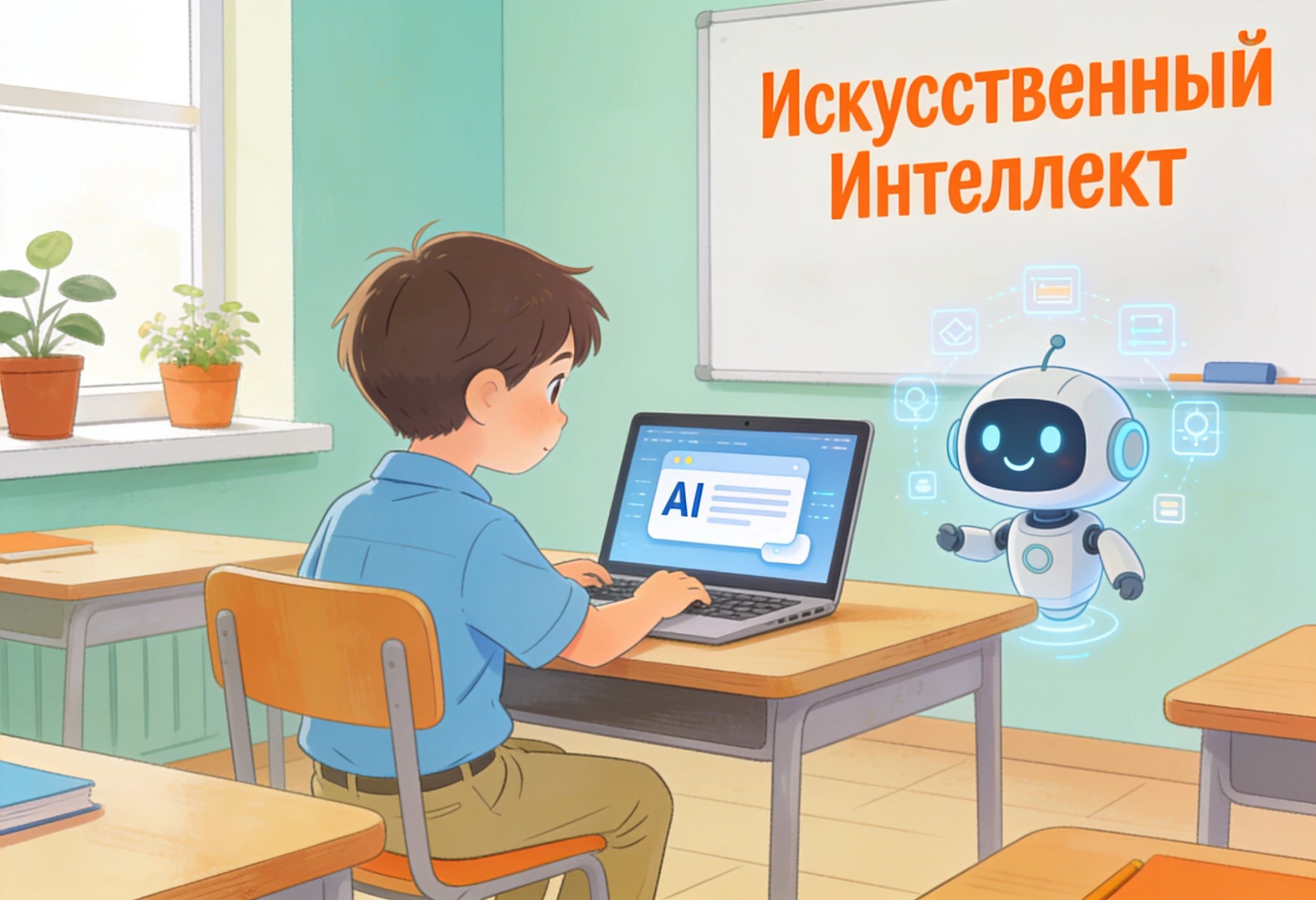 Обложка: ChatGPT для детей: рейтинг курсов, где школьников учат пользоваться нейросетями правильно