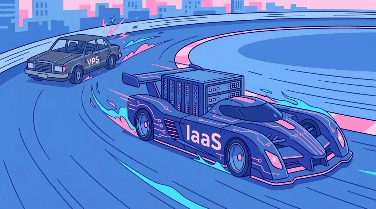 Обложка: VPS или облачный IaaS в 2026: когда дешёвый сервер перестаёт справляться