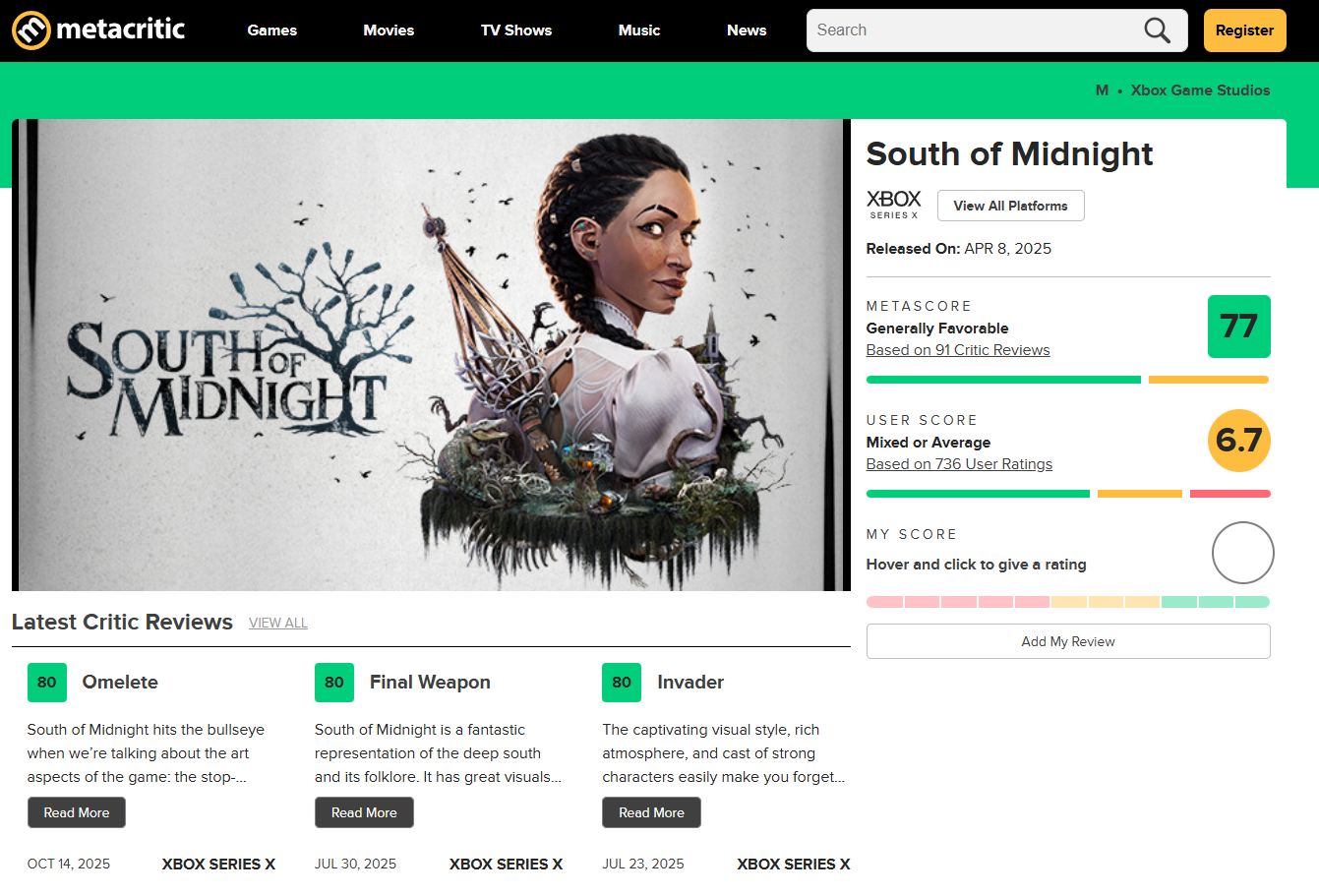 South of Midnight или Южное Бутово от Microsoft_9