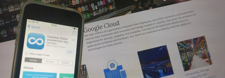 Обложка: Google и Coursera объединились для запуска курсов по изучению Google Cloud Platform