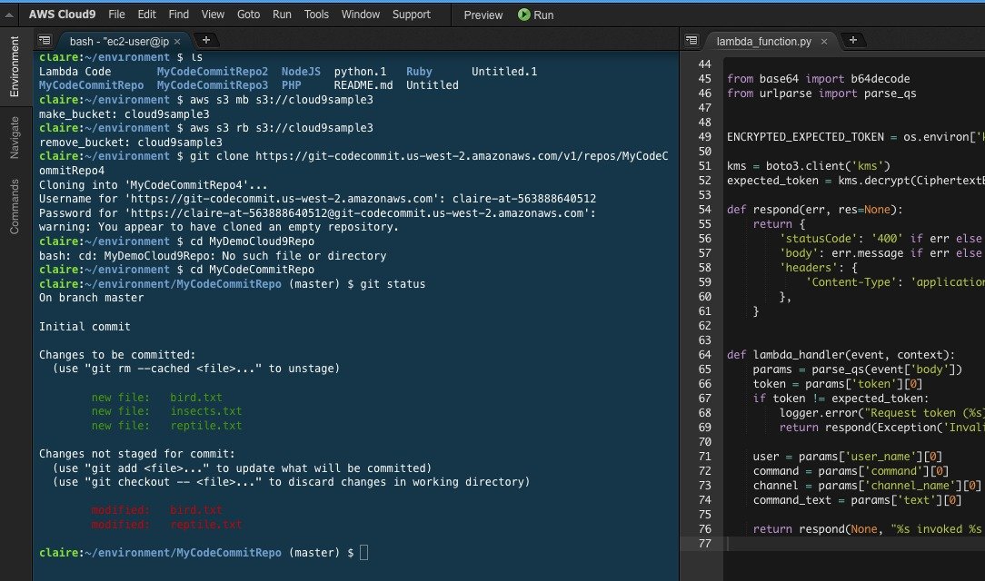Amazon выпустила браузерную IDE Cloud9_7