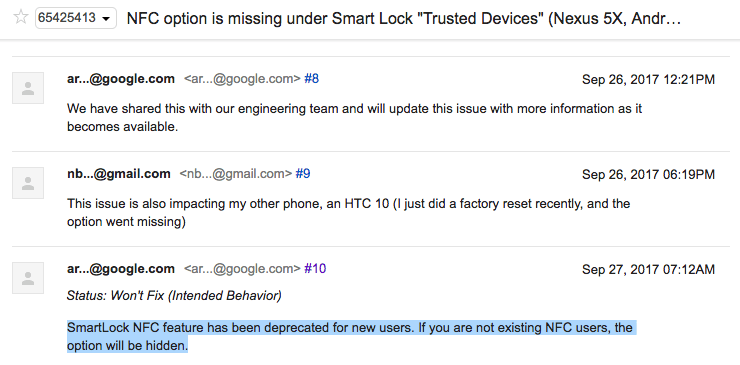 Google отключила функцию NFC-разблокировки, не предупредив пользователей_2