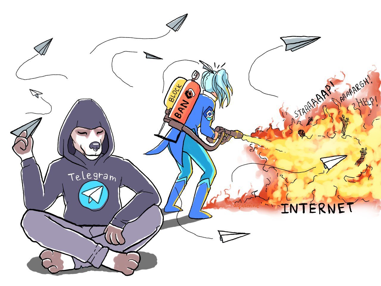 Мир, труд, Telegram: в Санкт-Петербурге прошла акция в поддержку мессенджера_13