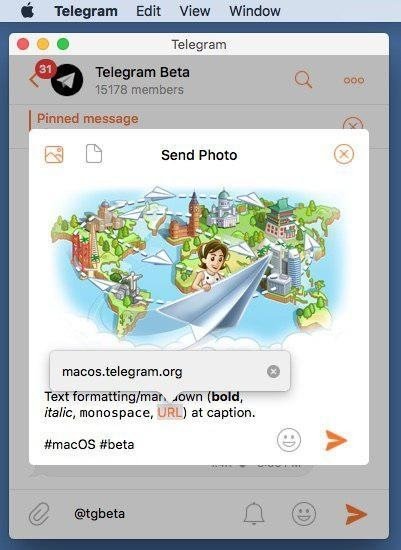В бета-версию Telegram для macOS была добавлена новостная лента_7