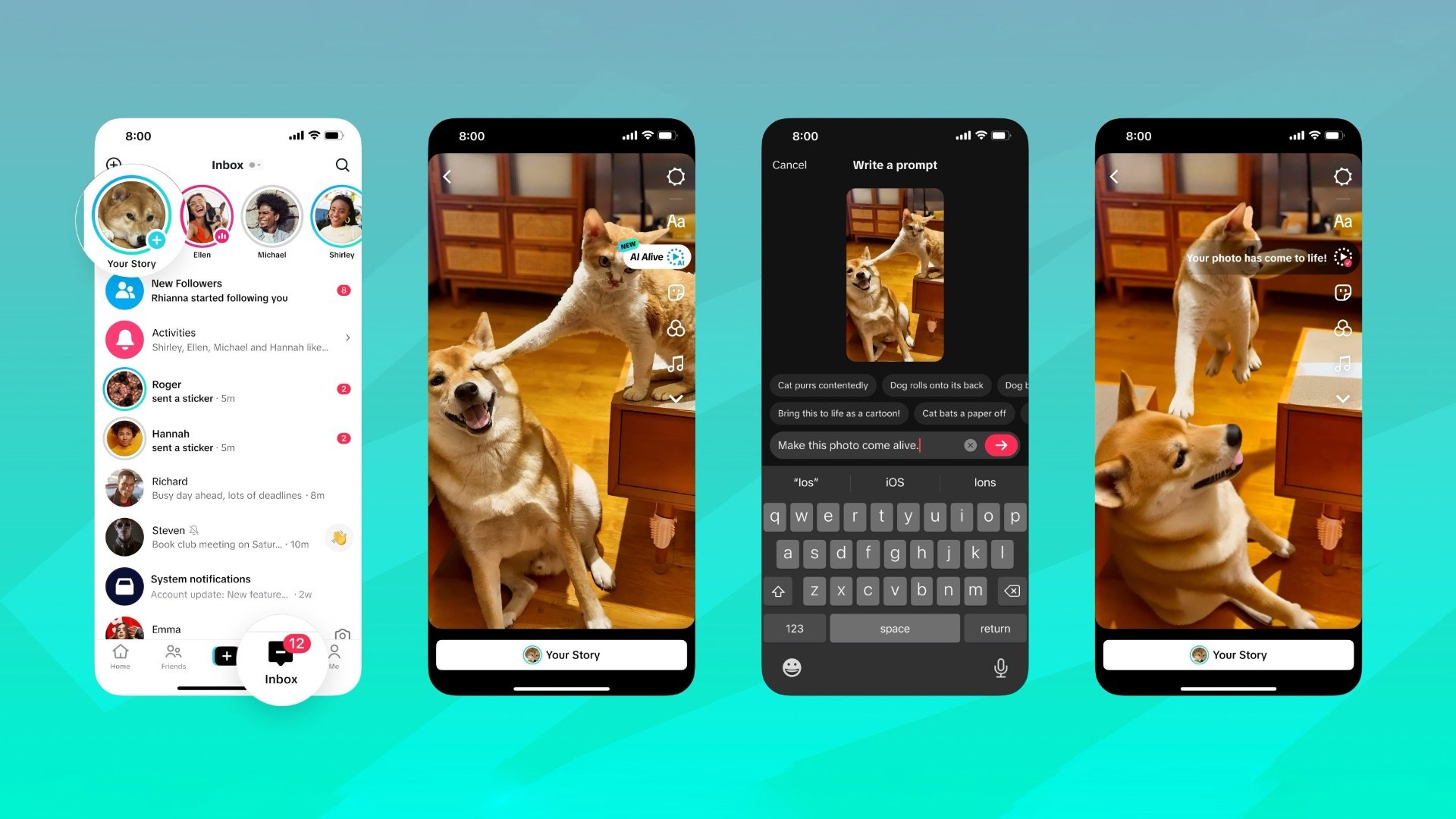 Обложка: TikTok представил собственный ИИ для создания видео из фото — AI Alive