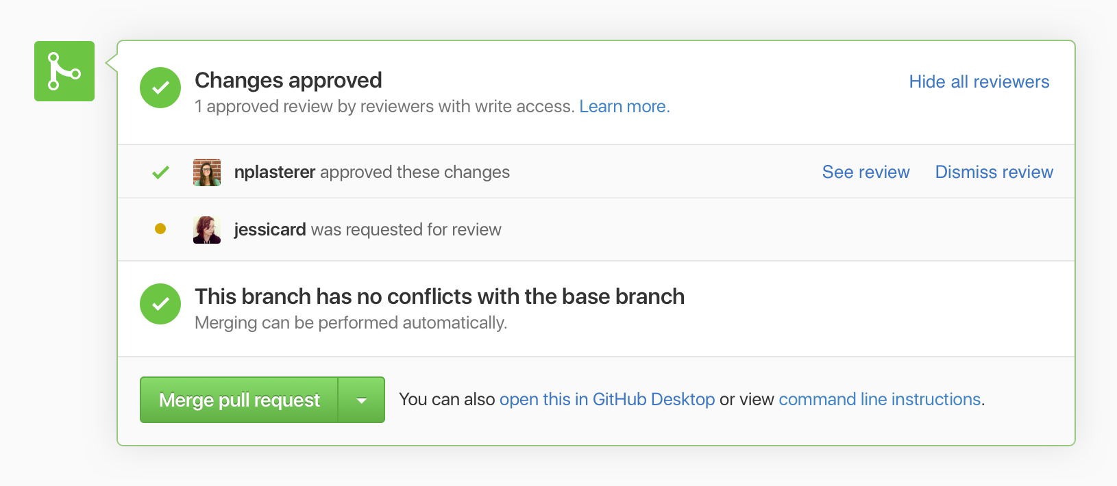 GitHub позволил отправлять запросы на ревью кода через веб-интерфейс_3