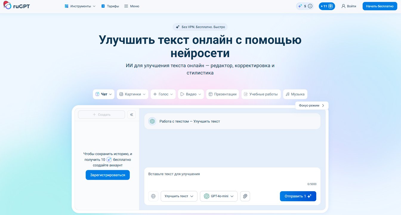 Нейросеть для улучшения текста: ТОП-6 ИИ-сервисов для улучшения текста онлайн_52