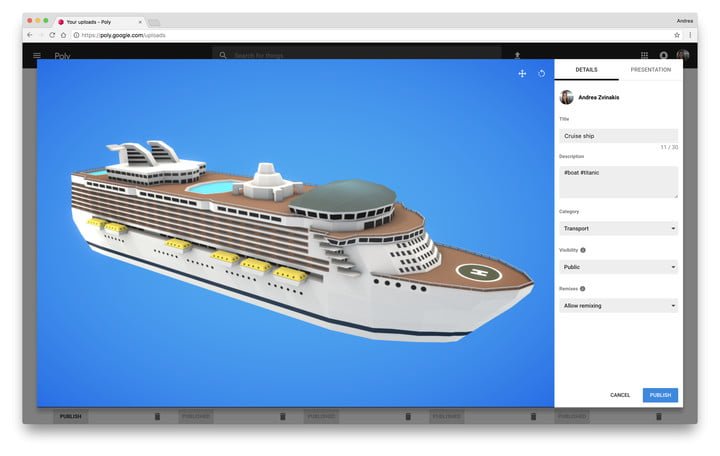 Google представила площадку 3D-объектов Poly_10