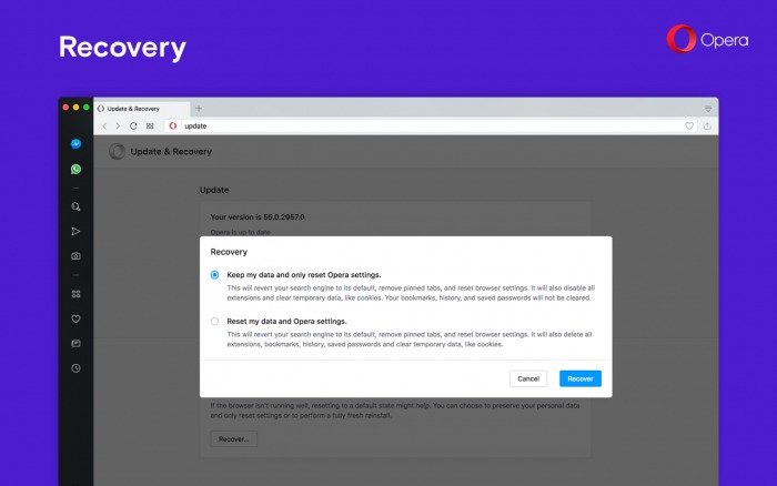 Обложка: Доступен релиз Opera 54 с обновленным Speed Dial и новыми функциями восстановления