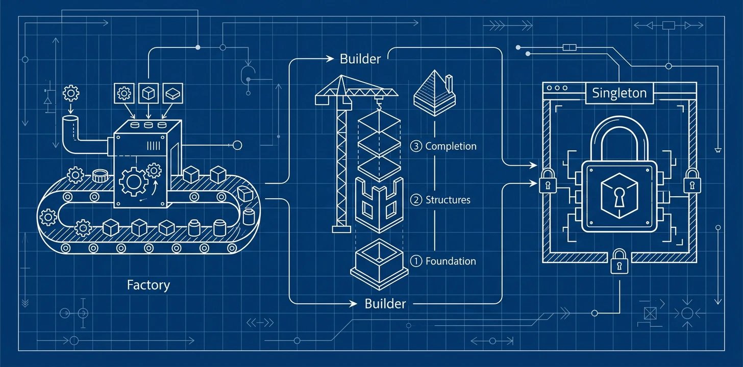 Обложка: Шаблоны проектирования простым языком. Часть первая. Порождающие шаблоны