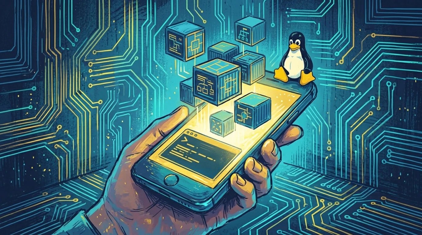Обложка: Podroid запускает Linux-контейнеры на Android без root