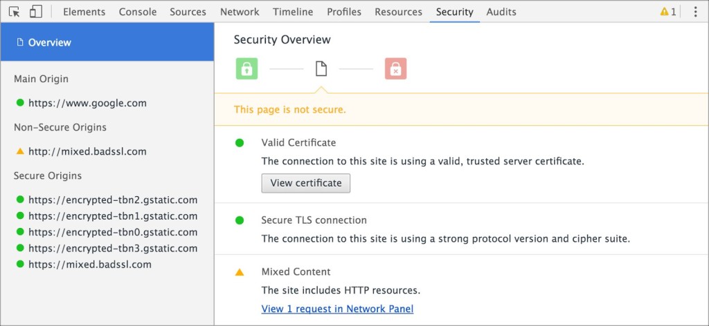 Google добавила в Chrome новый инструмент для разработчиков — Security Panel 1
