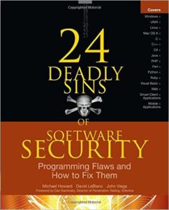 Обложка книги «24 Deadly Sins of Software Security»