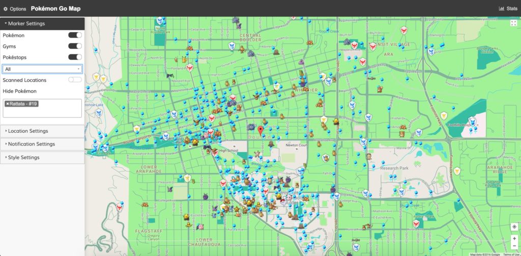 На GitHub выложили программу на Python, которая отобразит всех покемонов на картах Google Maps 1