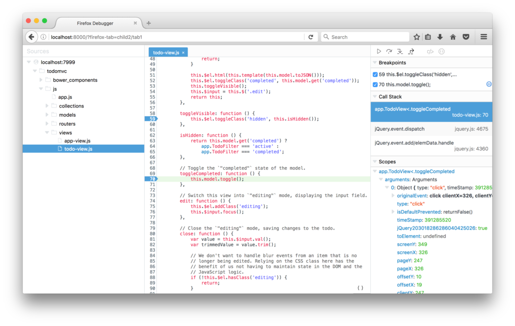 Mozilla представила новый отладчик для JavaScript, доступный для использования в Chrome и Node.js 1
