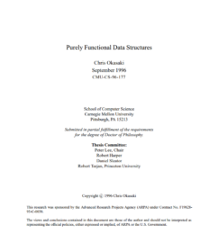 Обложка книги «Purely Functional Data Structures»