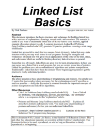 Обложка книги «Linked List Basics»