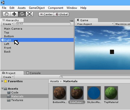 Создание Minecraft на Unity3D. Часть первая. Создаем базовый куб с текстурой 23