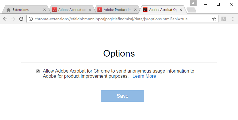 Последнее обновление Acrobat Reader DC скрытно устанавливает расширение Chrome, отправляющее данные в Adobe 3