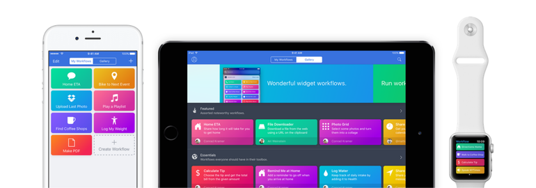 Обложка: Apple выкупила и сделала бесплатным Workflow, приложение для автоматизации процессов на iOS