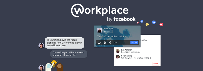 Обложка: Workplace, сервис Facebook для общения внутри компаний, получит обновление