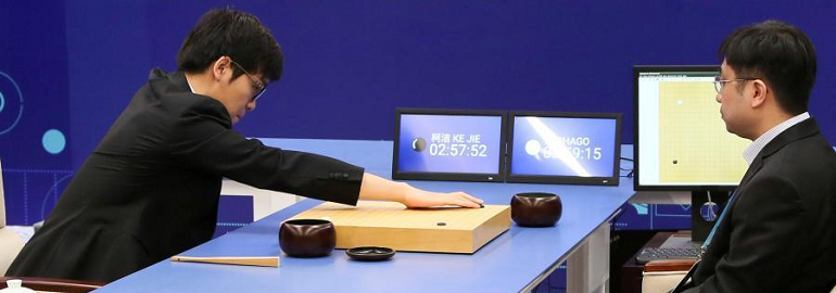 Обложка: AlphaGo победил в первой игре против мирового чемпиона